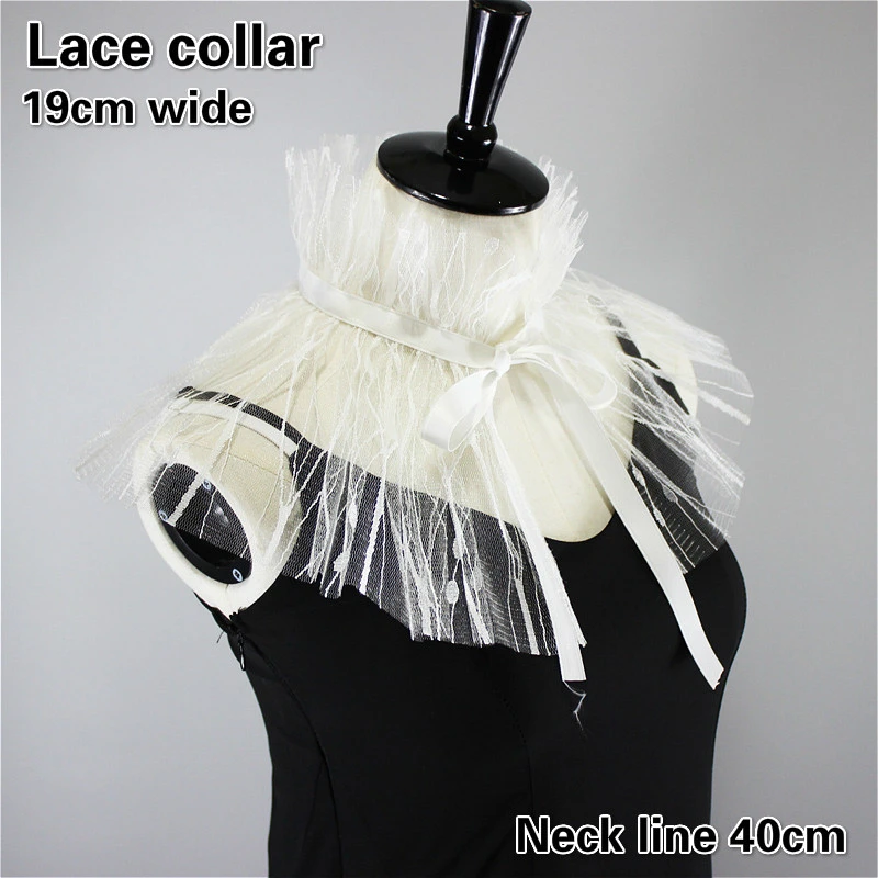 

Изысканная кружевная жаккардовая сетчатая пряжа, бант-воротник, женское универсальное украшение для одежды, для путешествий, для магазина