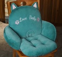 cartoon animal plush office chair cushion pink non slip lumbar support chair cushions soft comfortable chair pillows student