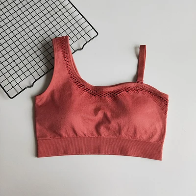 rose Red bra Женские Штаны Для Йоги, бесшовная одежда для фитнеса, спортивная одежда, женские леггинсы для спортзала, мягкий пуш-ап спортивный бюстгальтер на бретелях, спортивный комплект, спортивный костюм - Цвет: rose Red bra