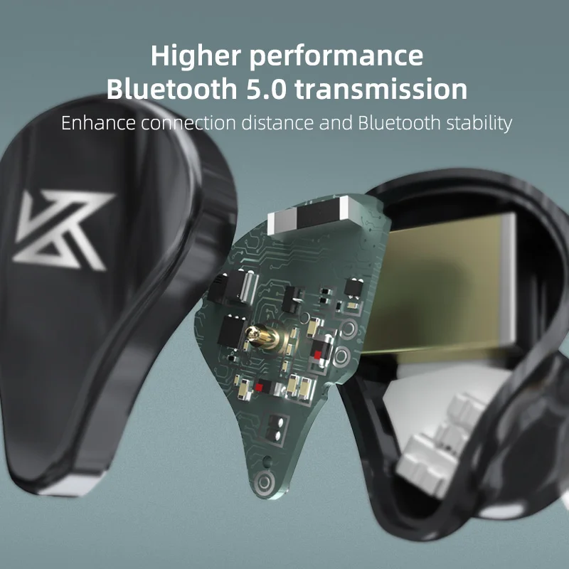 Плотным верхним ворсом KZ SA08 наушники-вкладыши TWS с 8BA единиц Bluetooth V5.0 наушники