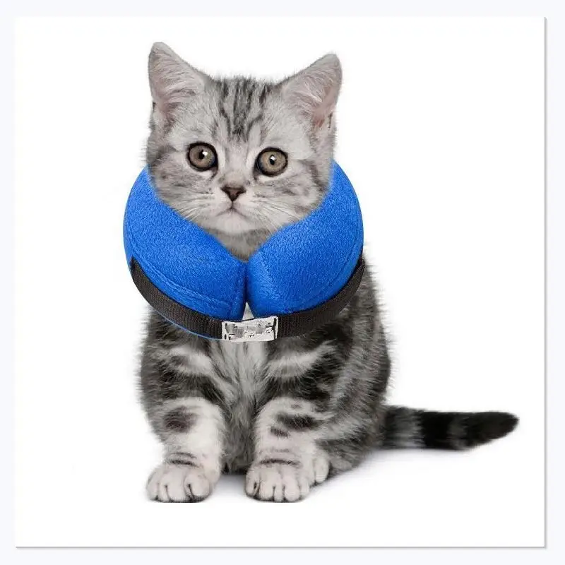 

1Pc Pet Inflatable Swim Ring For Cats Small Dogs Blue Grey Color Available Cat Accessories Pet Cat Collars