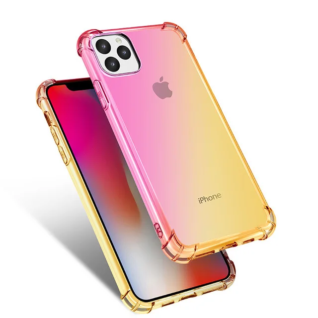 Градиентный закаленный чехол для iphone 11 Pro Max Pocophone 6 6S 7 8 Plus X XR XS максимальный