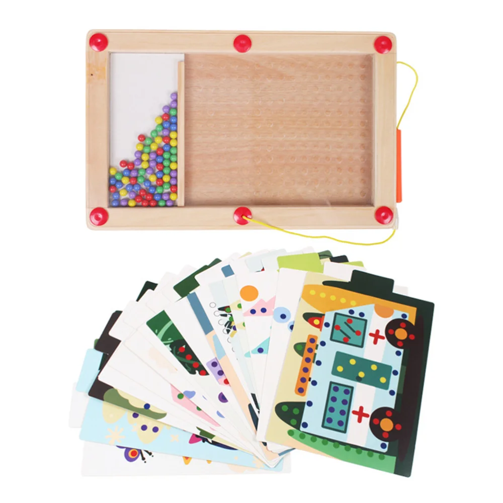 Magnetic Pen Maze Puzzle Toy Multifunctional Kdis Educational Intellectual Bead (Assorted Color) |
