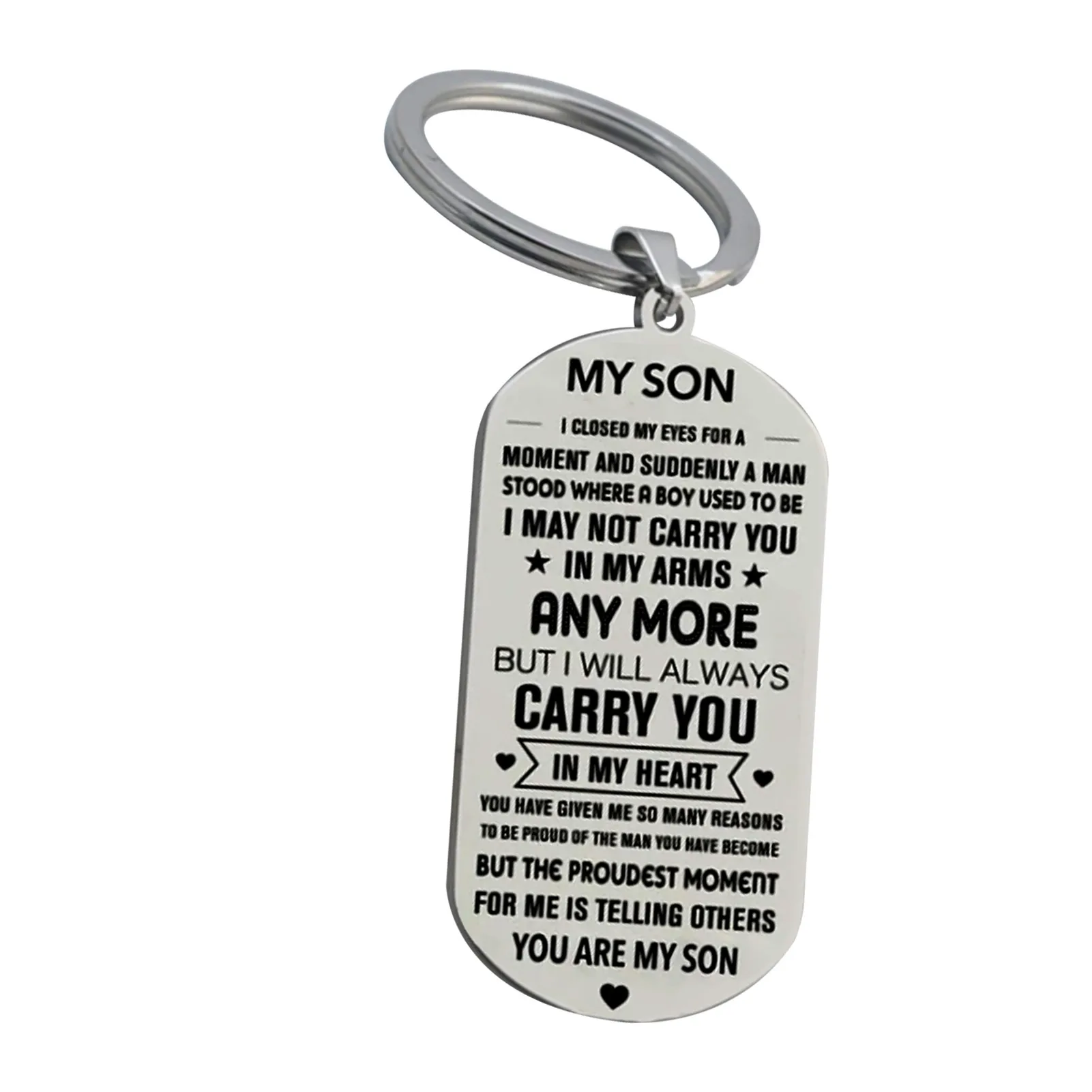 

To My Grandson/Granddaughter Keychain To My Son/Daughter Metal Keychain PAK55