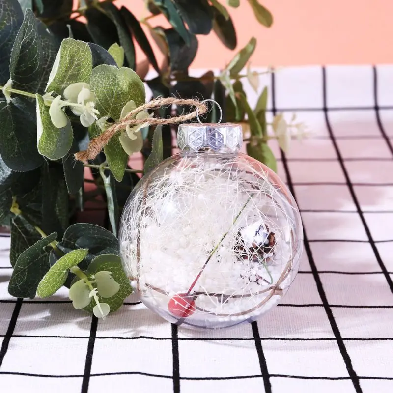 Рождественские украшения для дома шары прозрачные шарики сделай сам Заполняемые