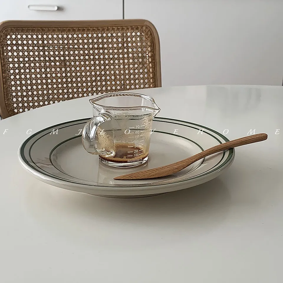 

В стиле Ins с маленьким молочным кувшином из одного стекла, емкость для молока, чашка для молока, чашка для эспрессо, мини-чашка для молока с дв...