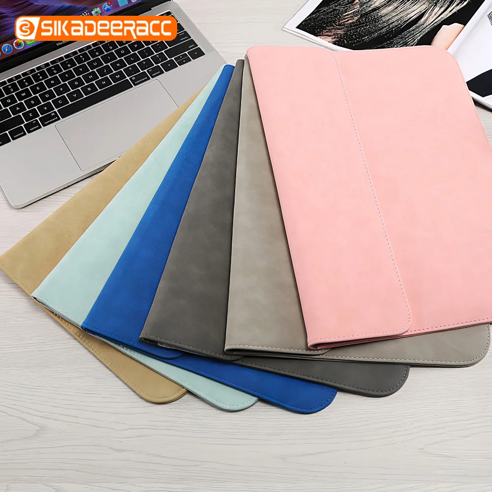 Ультратонкая матовая сумка для ноутбука с магнитной застежкой Macbook 12 Pro 13 15 Air 11 3 4