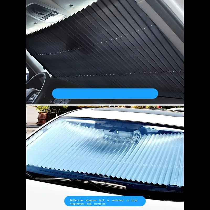 

Shade Pare Soleil Voiture Auto Parasol Parabrisas Delantero Accesorios Coche Interior Car Window Retractable Windshield Sunshade
