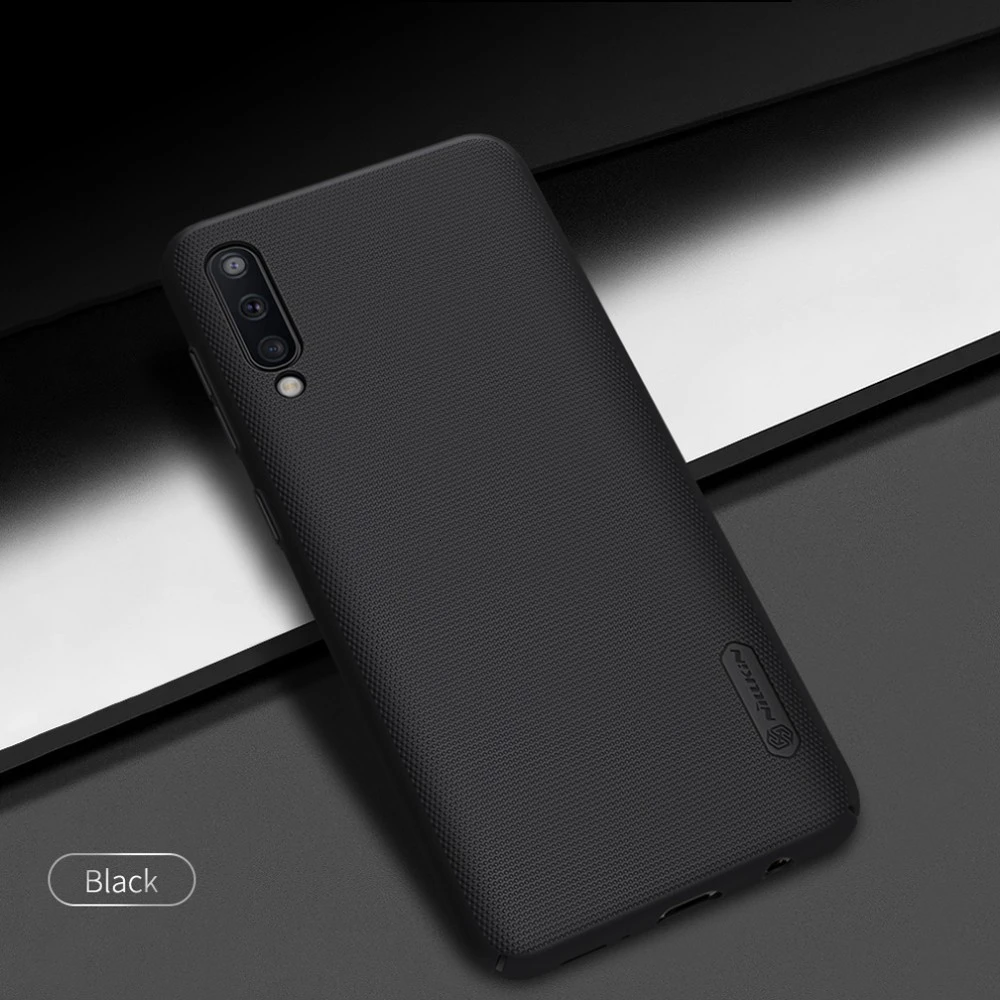 Black For Samsung Galaxy A50 чехол NILLKIN облегающие Чехлы Супер Матовый экран с подарочной подставкой для телефона и розничной упаковкой - Цвет: Black