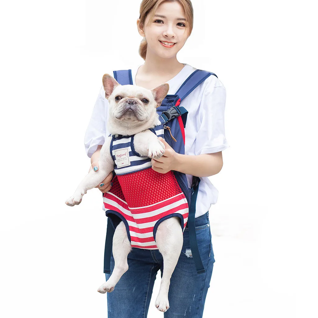 Outdoor Pet Dog Carrier Bag Pet Dog Front Bag Out Travel Double Shoulder Portable Travel Backpack Dogs Cat Accessories Sling Bag