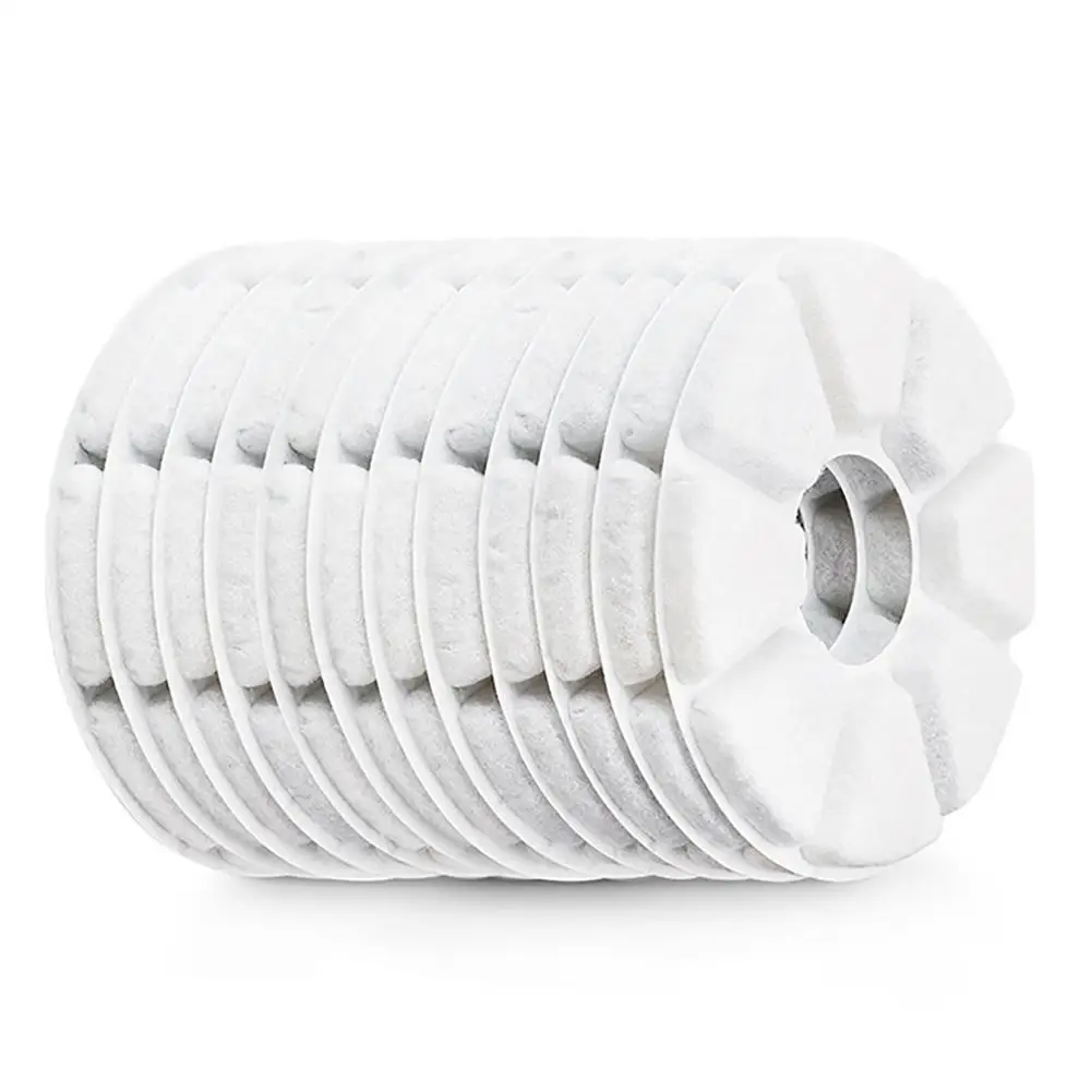 

Сменные фильтры кошачий фонтан 12 шт., сменные фильтры с активированным углем для автоматического фонтана 54 унции/16 л, фильтры тройные для до...