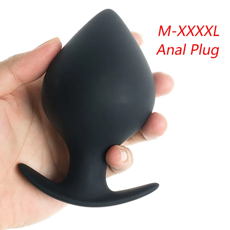 M-XXXXL большая Анальная пробка силиконовая фетиш массажер простаты анальные