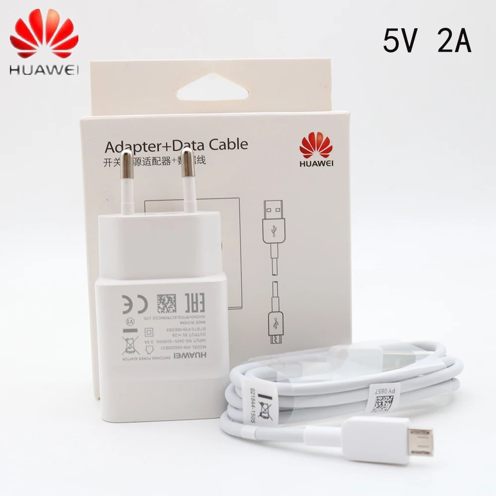 Оригинальный адаптер питания для зарядного устройства huawei 5V 2A p8 lite y6 2018 mate 7 8/9 lite/10