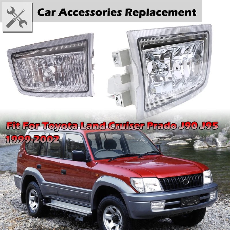

Rhyming Front Fog Lamp Housing Cover Without Bulb Car Indicator Accessories Fit For Toyota Land Cruiser Prado J90 J95 1999-2002