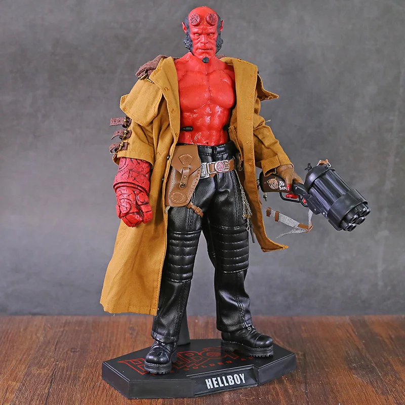 Горячие игрушки Hellboy II 2 Золотая армия ПВХ фигурка Коллекционная модель игрушки(настоящая одежда