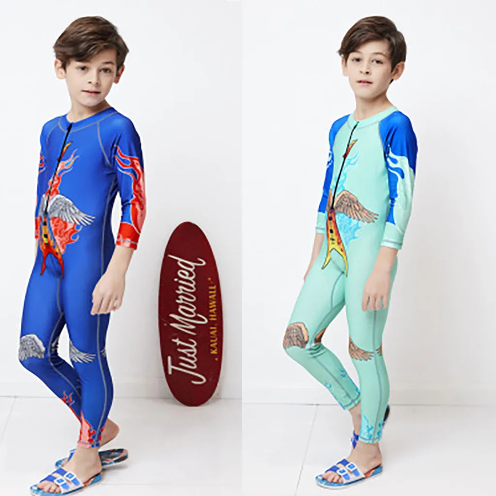 2020 Детский костюм для дайвинга купальный мальчиков и девочек с защитой от