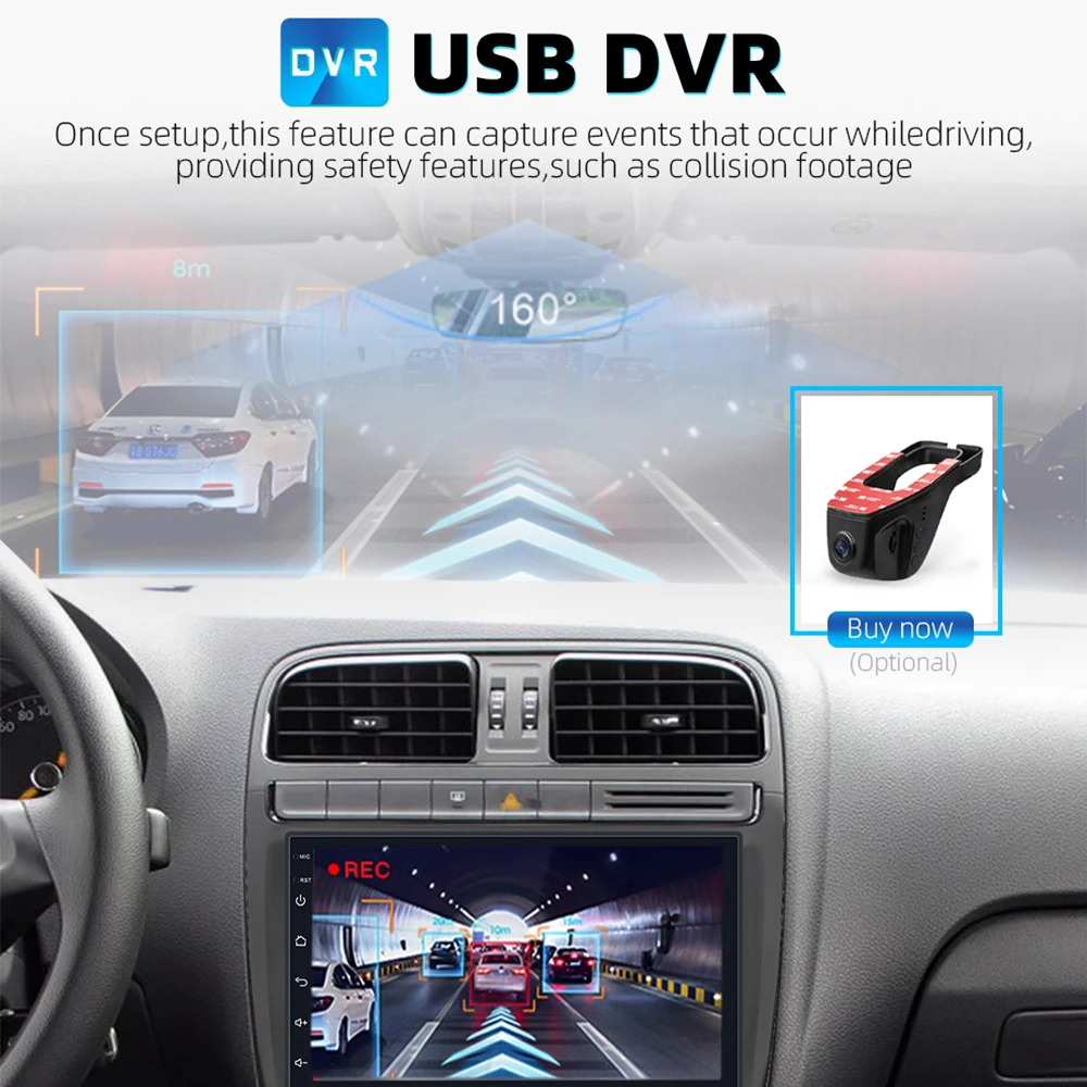 $55.20 2Din Car Radio 10″ Android Multimedia Player GPS WIFI Bluetooth Player for Toyota Volkswagen Hyundai Kia Suzuki Autoradio