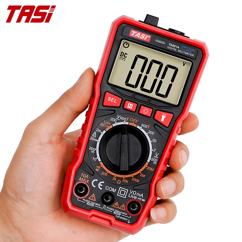 Цифровой мультиметр TASI TA801A/B/C/D миниатюрный Интеллектуальный прибор для