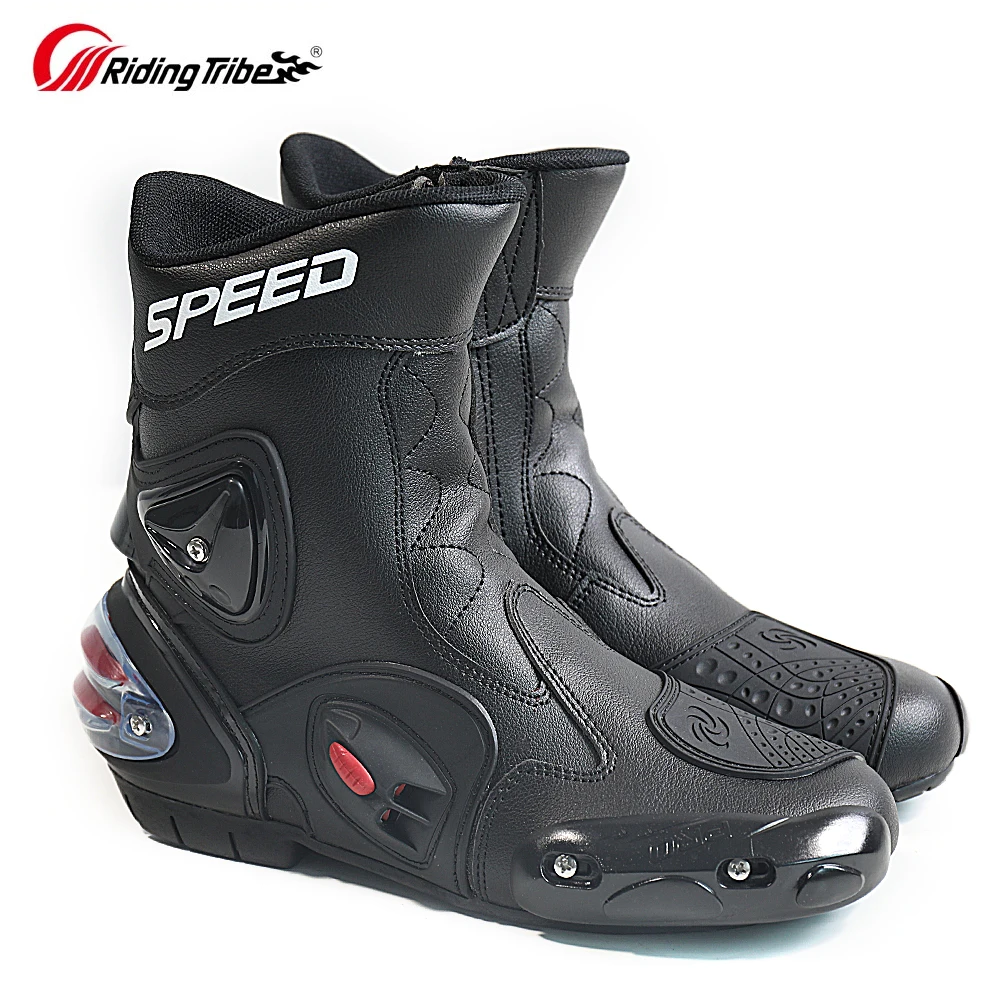 Байкерские сапоги для мотокросса из микрофибры|motocross shoes|speed bikerspro biker speed |