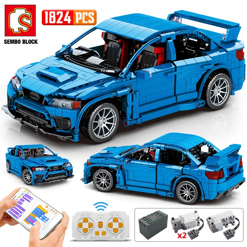 

Конструктор SEMBO City RC/non-RC гоночный автомобиль, Детский конструктор с дистанционным управлением через приложение