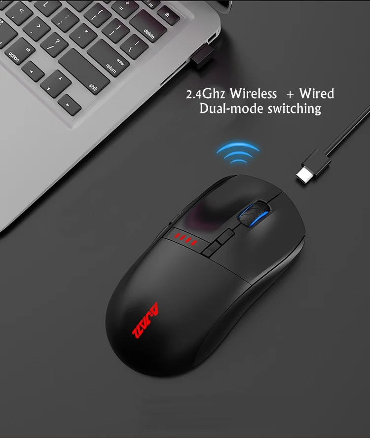 Все новые 16000 dpi Ajazz I305 Pro перезаряжаемая 2,4 ГГц/Проводная Двухрежимная esport Гейминг мышь ноутбук мышь для ПК макро-программа