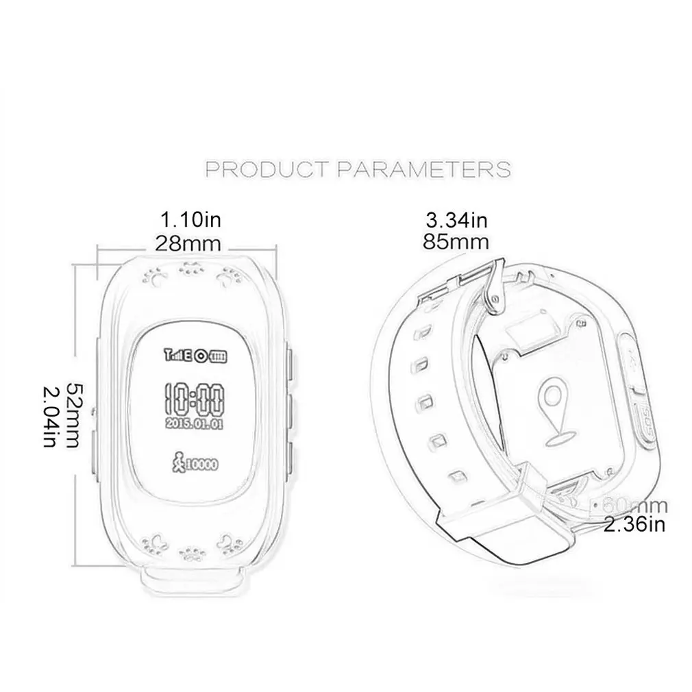 

Children'S Smart Watch Environmentally Friendly Plastic Smart Watch Gps Positioning Mobile Phone Watch