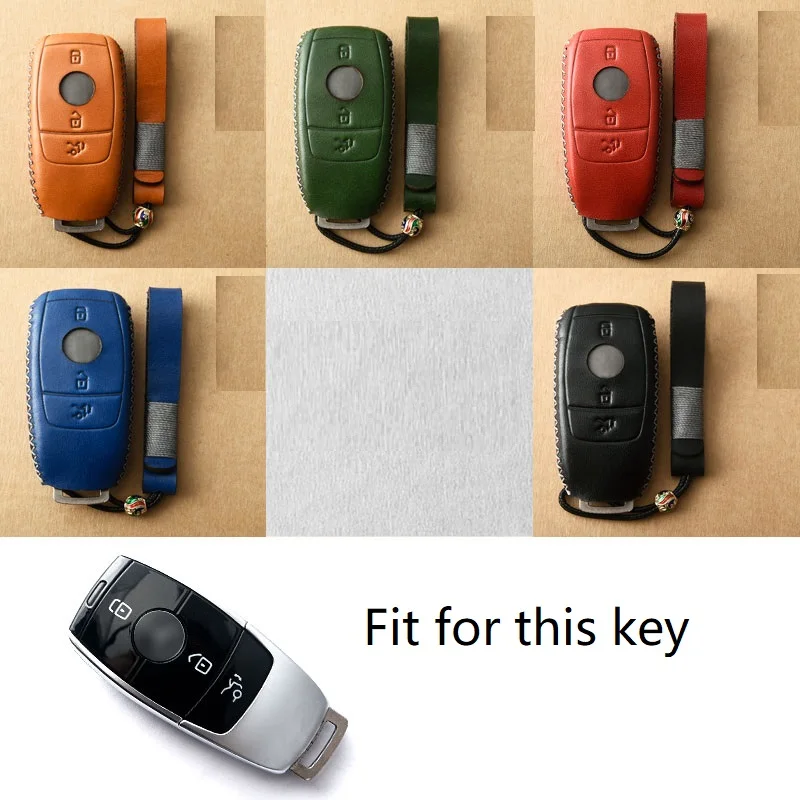 Натуральная кожа чехол ключа дистанционного управления автомобилем для Mercedes Benz