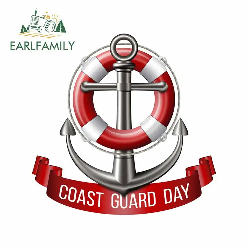 EARLFAMILY 13 см х 12 9 для береговой охраны День Креативные автомобильные Стикеры