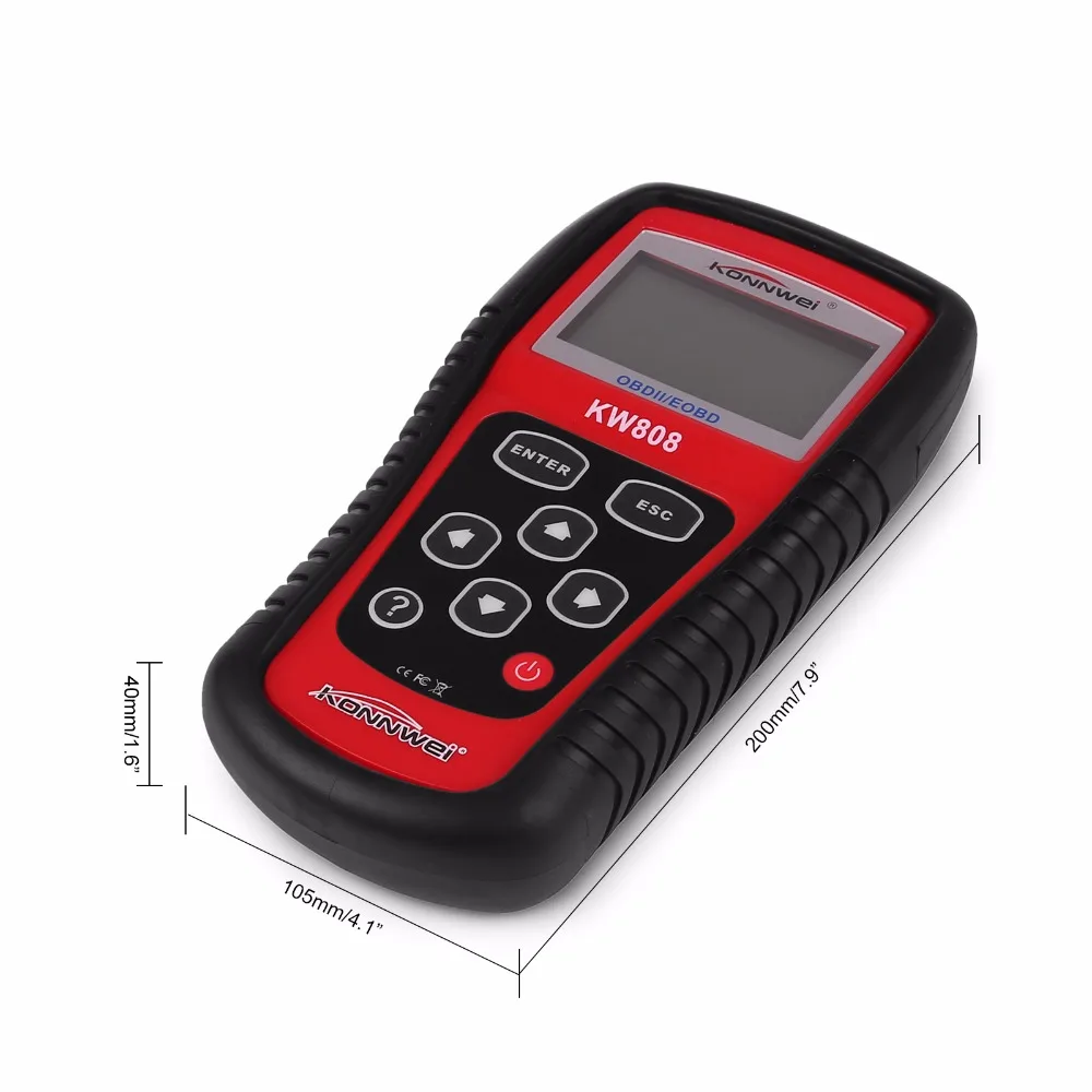 Автомобильный сканер OBD2 KW808 Anto диагностический считыватель кодов EOBD проверка