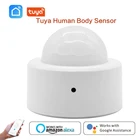 Датчик движения Tuya Zigbee, сенсор для обнаружения присутствия, работает с Alexa Google Home