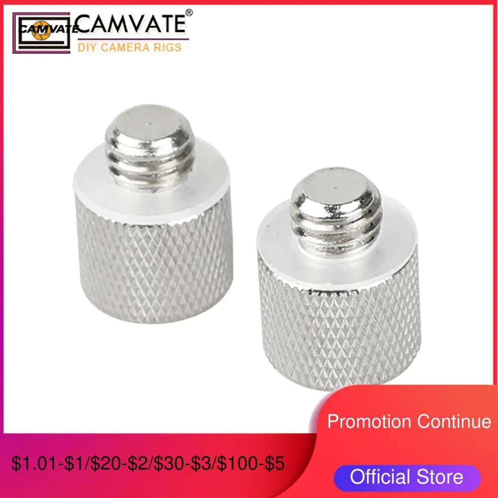CAMVATE 2 шт. переходник 1/4 дюйма мама 3/8 папа для штатива камеры и Qr пластины/адаптера