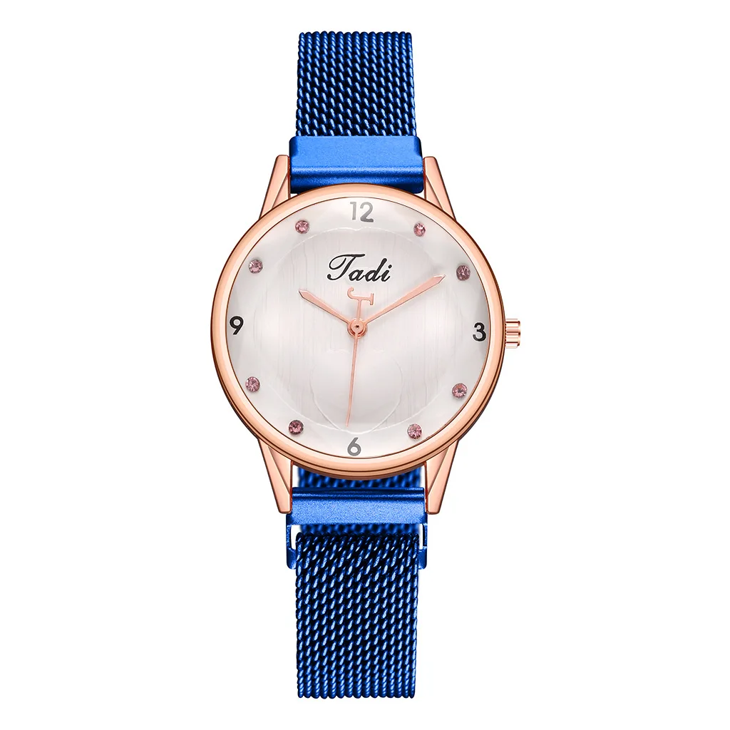 

New fashion watch fashion ladies quartz watch magnetic buckle diamond ladies quartz watch simple alloy digital ladies watch