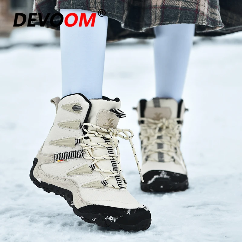 Уличные ботильоны для мужчин и женщин водонепроницаемые кроссовки зимние