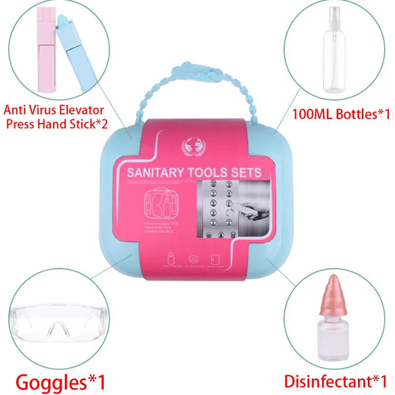 1 комплект Лифт пресс ручная палка очки анти вирусы предотвращающие контакт