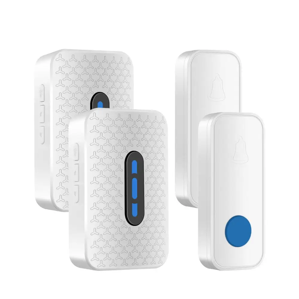 2 drag 2 USB IngHoo умный беспроводной USB дверной звонок 38 ringtone передатчик 200 метров индукция водонепроницаемый для дома шоппинг склад - Цвет: 2 drag 2 USB