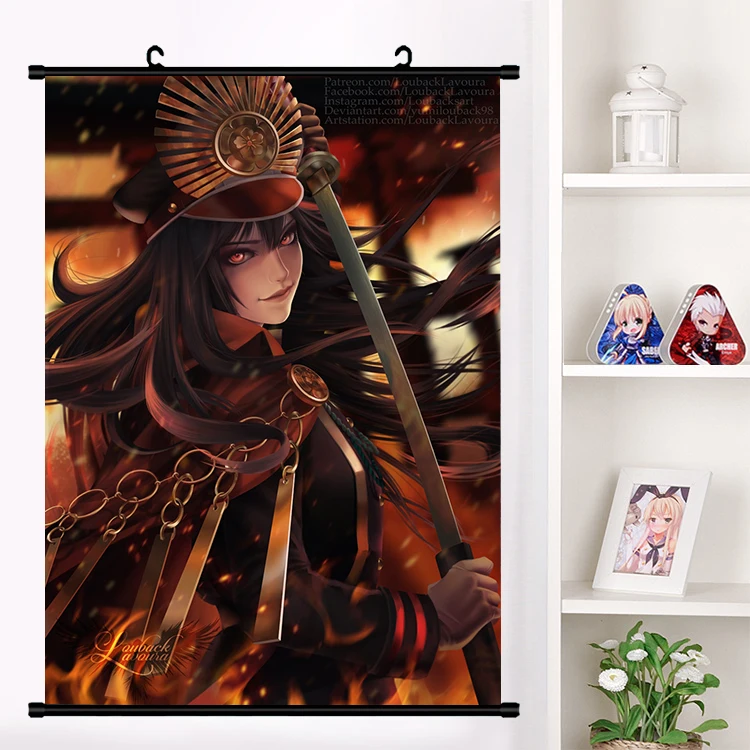 Японский аниме Fate/Grand Order Nobunaga Oda настенная прокрутка роспись постер настенные