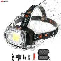 led headlamp 6000lm bright cob outdoor camping fishing work light portable searchlight head torch flashlights