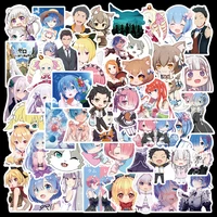 1050pcs relife in a different world from zero aesthetic sticker for luggage skateboard luggage car decal stickers children toy