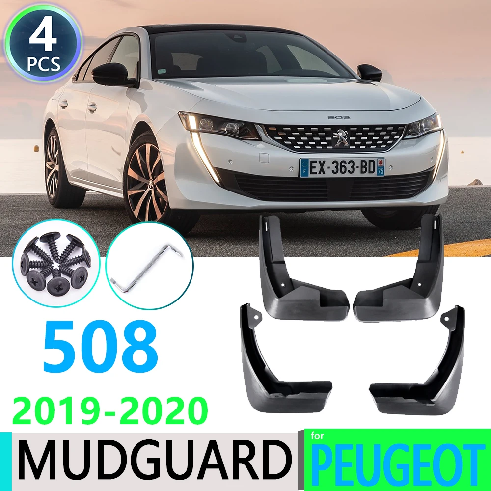 

for Peugeot 508 2019~2020 Car Fender Mudguard Mud Flaps Guard Splash Flap Car Accessories