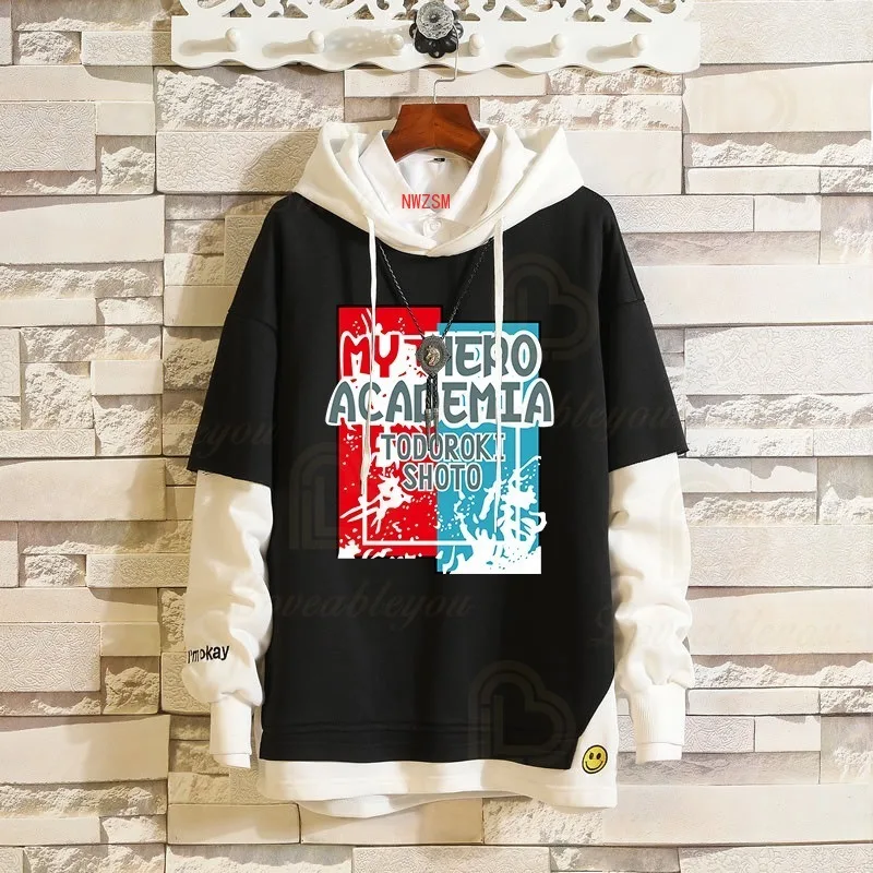

Boku No My Hero Academia Midoriya Shoto Todoroki Cosplay Hoodies Costumes Men Women Cotton Hoodie Tops