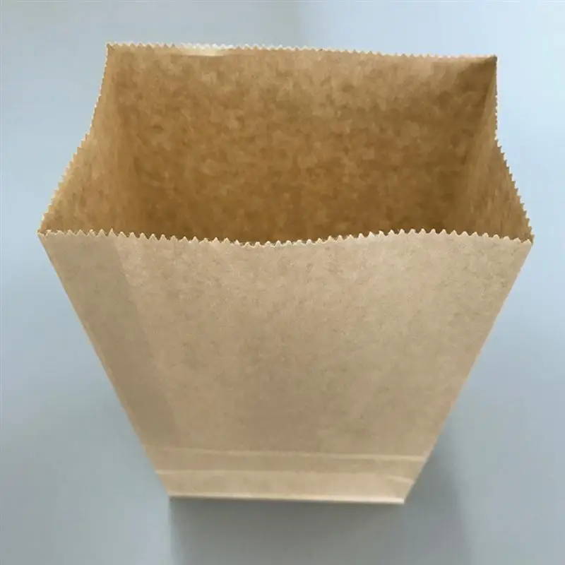 100 шт коричневые крафт-бумажные пакеты для упаковки пищевых продуктов открытый