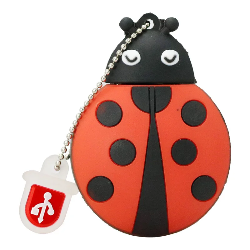 USB флешки насекомых леди Bettle флэш-накопитель 4 ГБ 16 32 нижнее белье с рисунками