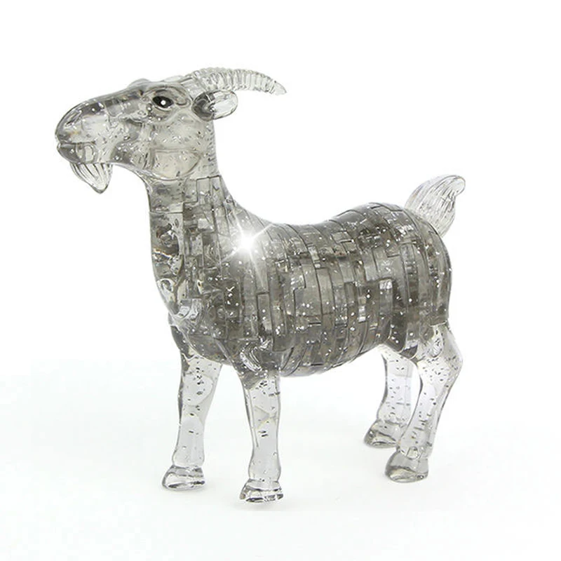 51 шт. забавные Пазлы сделай сам с кристаллами козы Сборная модель животными