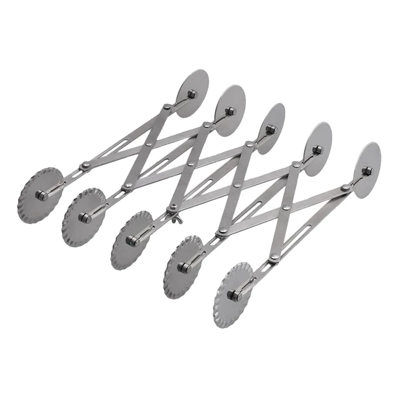 Нож для пиццы из нержавеющей стали Регулируемый разделитель теста кондитерских