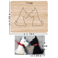 new dog wooden dies cutting dies for scrapbooking multiple sizes v 7189
