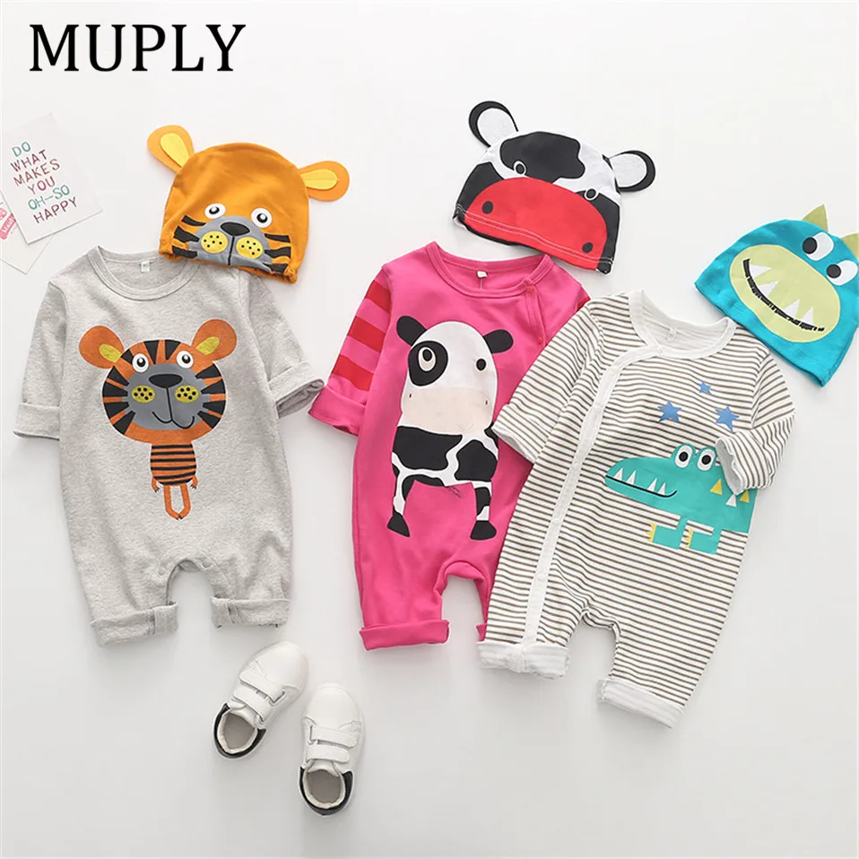 Детский хлопковый комбинезон с длинным рукавом надписью Mom Plus|Ромперы| |