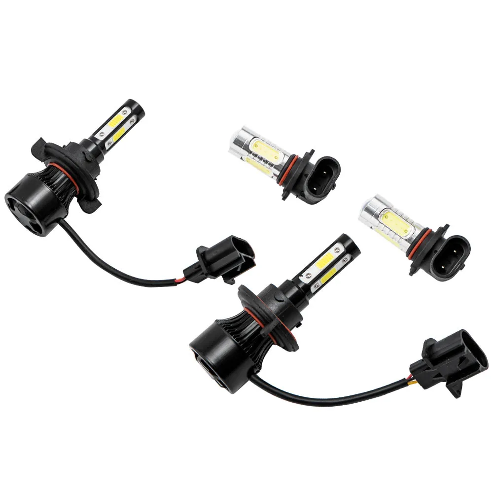 

Headlights 2004-2014 for Ford F-150 6000K LED Headlight Hi/Lo + Fog Light Bulbs Combo 4x WG