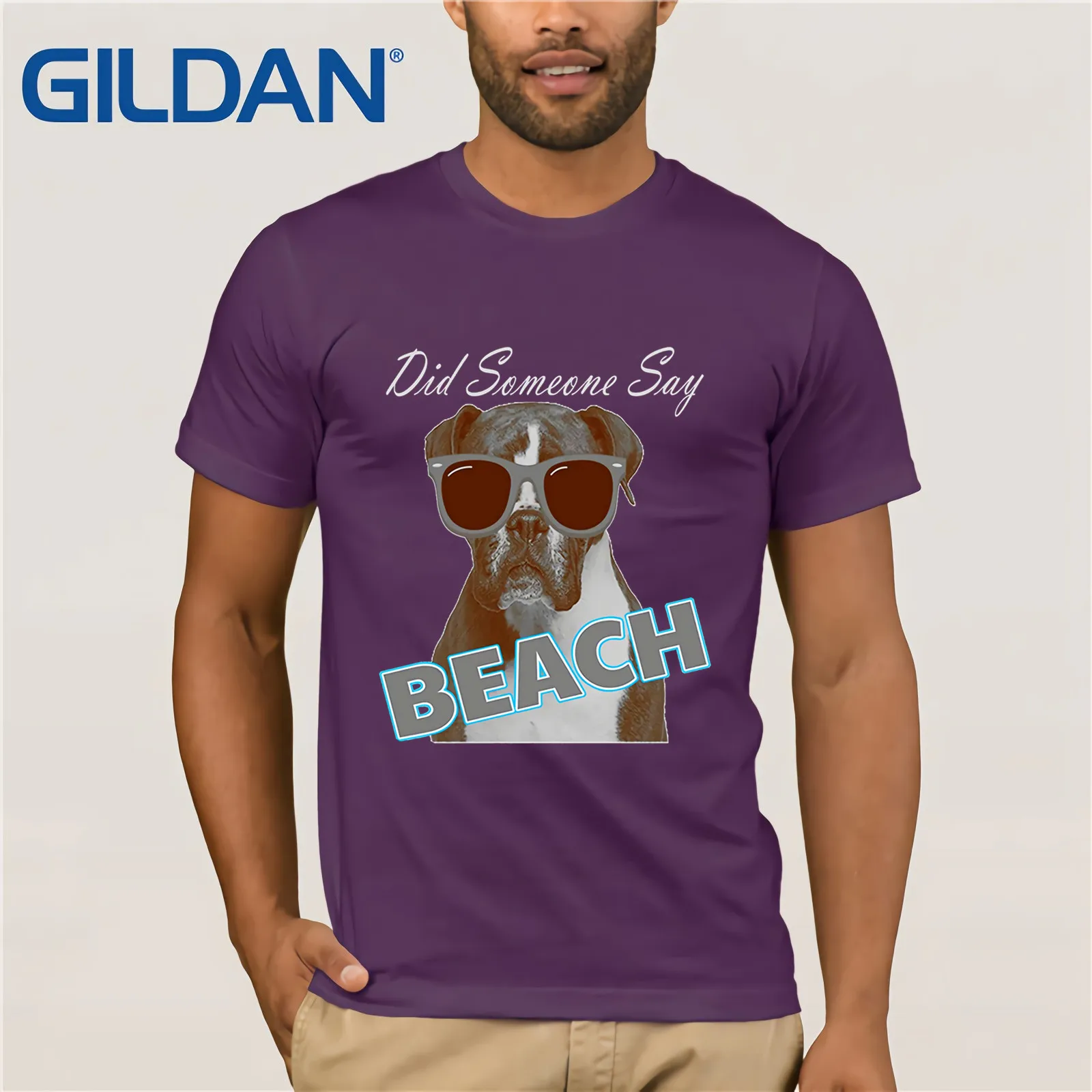 Крутые боксеры с солнцезащитными очками-пляжная летняя модная мужская футболка