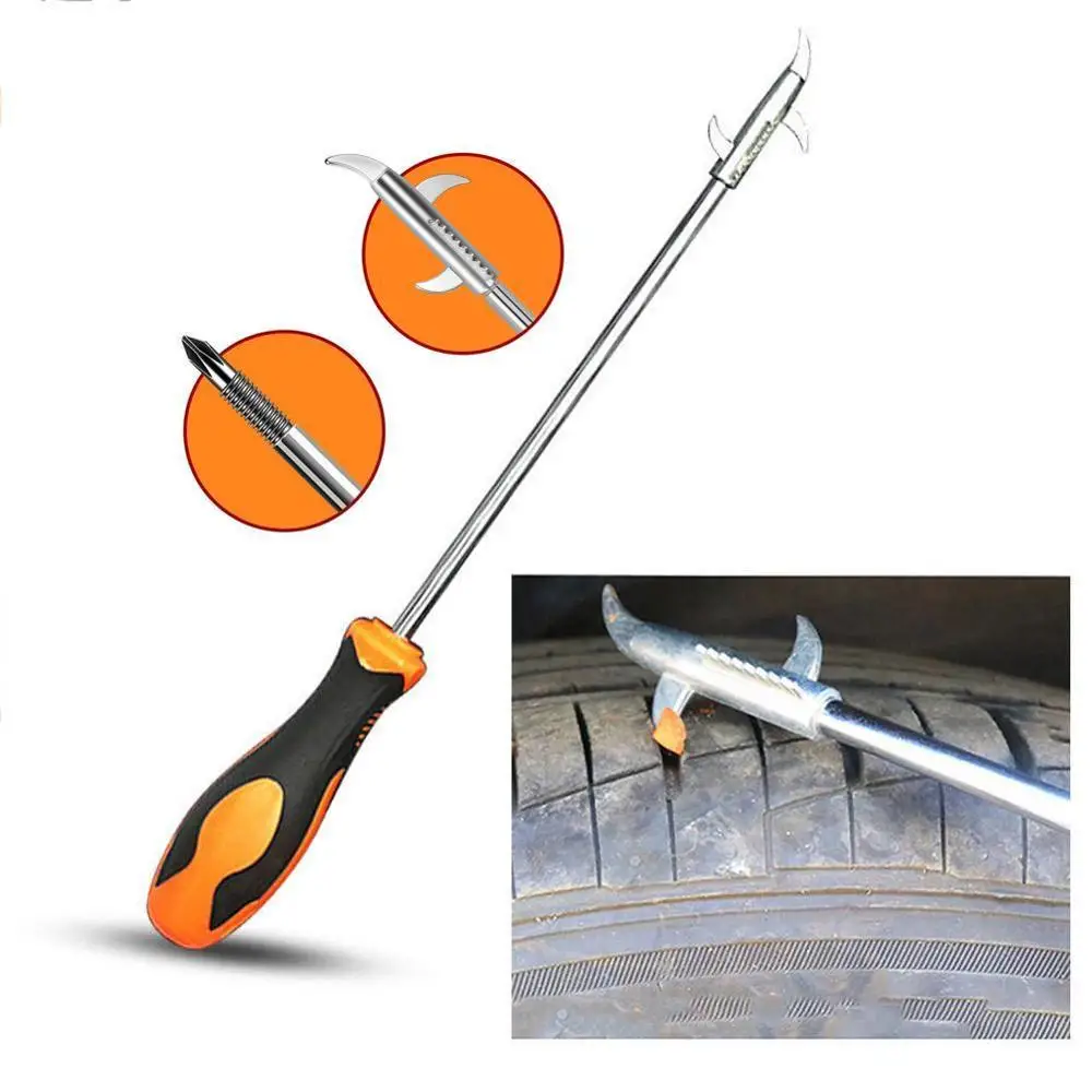 

1PC Car Tire Stone Cleaner Groove Broken Stone Remover Tire Cleaning Hook Tire Cleaning Tool Car-styling