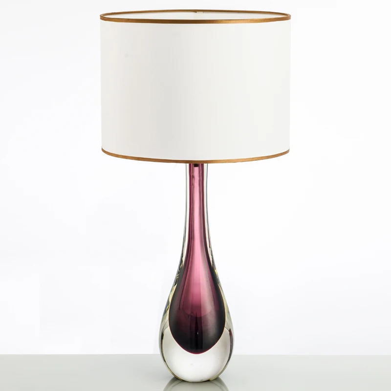 Новое поступление современный Настольный светильник с абажуром лампа для